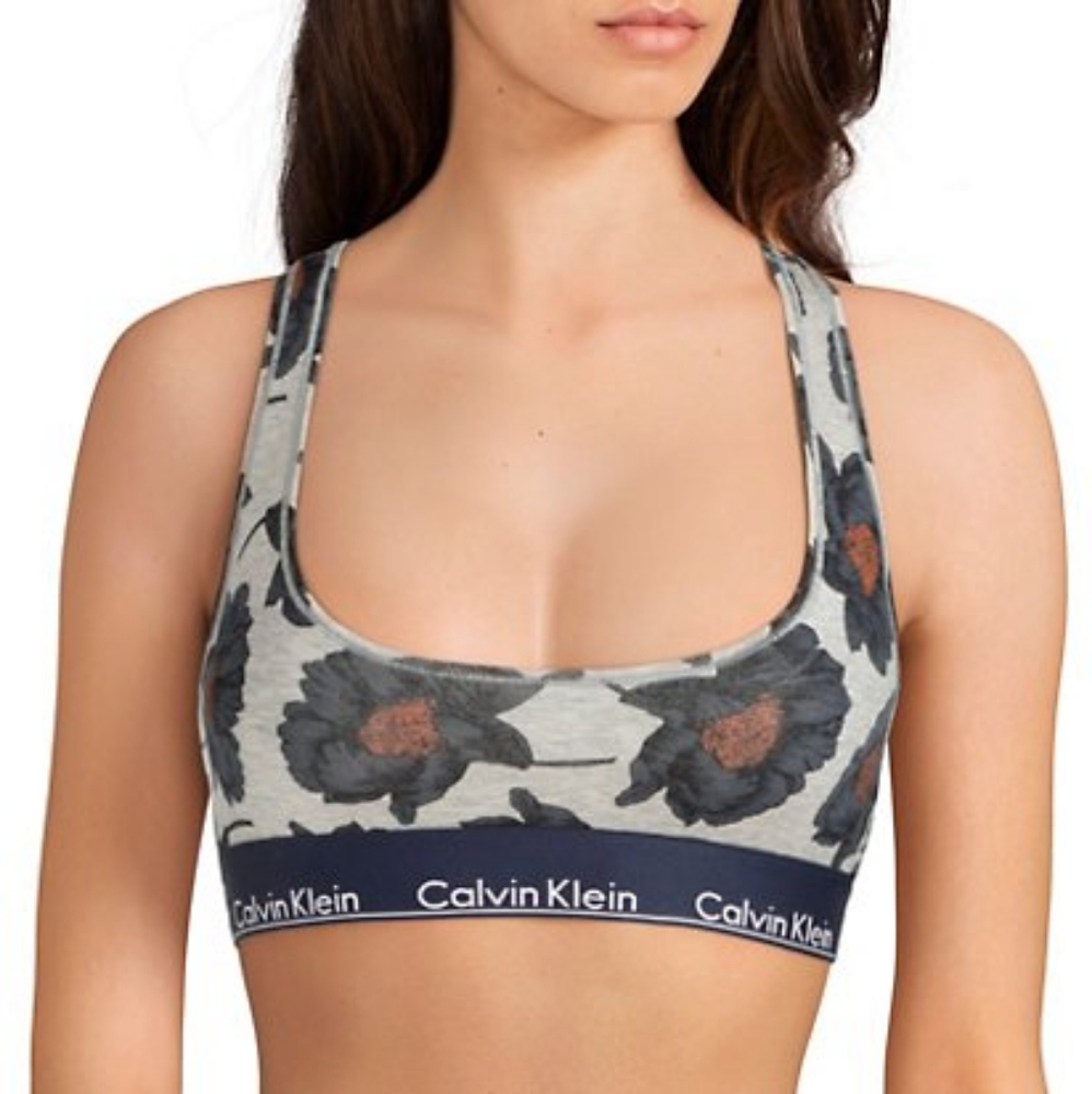 LIKE NEW Calvin Klein Navy/Gray Sports Bralette
